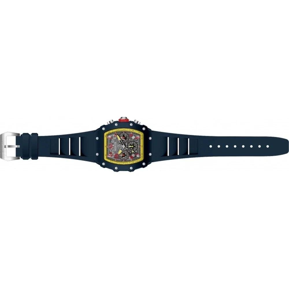INVICTA RACING CHRONOGRAPH WATCH BLUE SILICON STRAP/YELLOW ACCENTS MEN-69739
